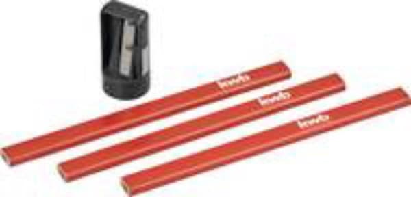 kwb 939290 snickarpennor med vässare, 4-delad. Carpenter's Pencil (939290)