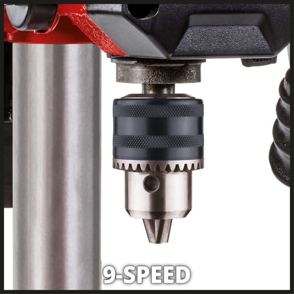Einhell TC-BD 500. Produkttyp: bänkborr, hylstyp: skiftnyckel, chuck: B16. Rotationshastighet (min): 300 rpm, Rotationshastighet (max): 2410 rpm, Borr