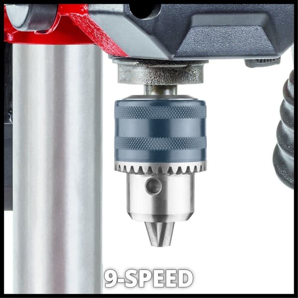 Einhell TC-BD 500. Produkttyp: bänkborr, hylstyp: skiftnyckel, chuck: B16. Rotationshastighet (min): 300 rpm, Rotationshastighet (max): 2410 rpm, Borr