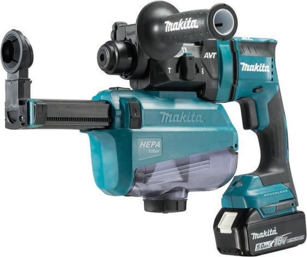 Makita DHR182RTWJ - borehammer - ledningsfri - 3 tilstande - SDS-plus - 1,7 joule - 2 batterier - 18 V