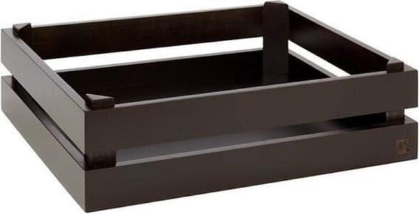 APS buffetboks SUPERBOX (B)350 x (D)290 x (H)105 mm, sort af akacietræ, velegnet til GN 1/2, som klassisk - 1 stk (11627)