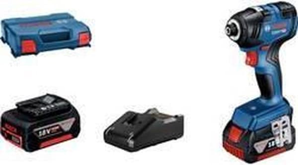 Bosch GDR 18V-200 Professional - Slagnøgle - ledningsfri - 1/4" unbraconfatning - 200 N m - 2 batterier - 18 V