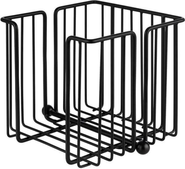APS servietholder URBAN, metal, sort mål: (B)190 x (D)190 x (H)180 mm, inkl. vægt, - 1 stk (11771)