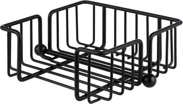 APS servietholder URBAN, metal, sort mål: (B)190 x (D)190 x (H)75 mm, inkl. vægt, - 1 stk (11770)