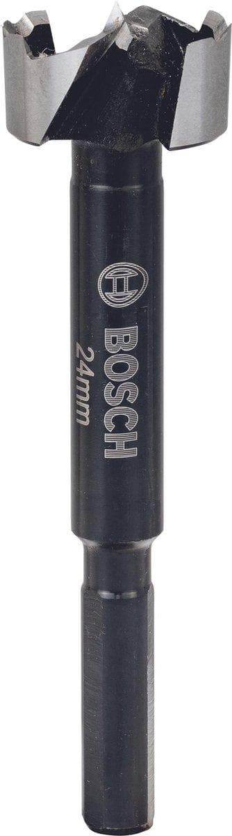 Bosch - boremaskine - til nåletræ, hårdttræ, fineret træ, ikke-lamineret spånplade - Forstner bor - 24 mm - 3-sidet skaft - længde: 90 mm