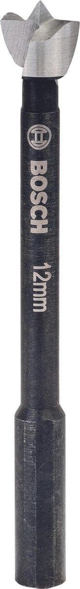 Bosch - boremaskine - til nåletræ, hårdttræ, fineret træ, ikke-lamineret spånplade - Forstner bor - 12 mm - 3-sidet skaft - længde: 90 mm