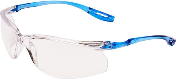 3M skyddsglasögon ToraCCS EN 166 ram blå, glas klar PC 3M (TORACCS)