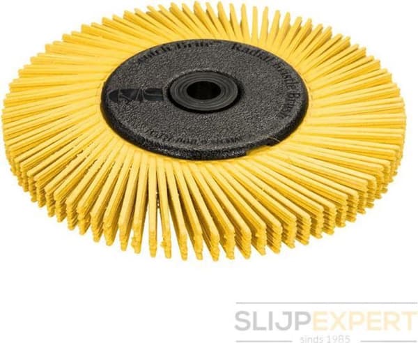 3M radial børsteskive Børstebørste K.80 D.150mm B.12mm 3M med adapter (27606)