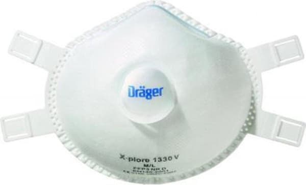 Dräger X-plore 1330 FFP3 V NRD partikelbeskyttelsesmaske med ventil (pakke med 5) (3951217)