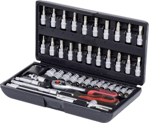 KS TOOLS 1/4" topnøglesæt, 46 stk. (911.0646)