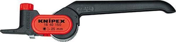 Knipex afisoleringsværktøj til runde kabler, 16 40 150 SB håndtag glasfiberforstærket polyamid, afisoleringsværdier: > 25 Ø mm, længde 150 mm, egenvæg