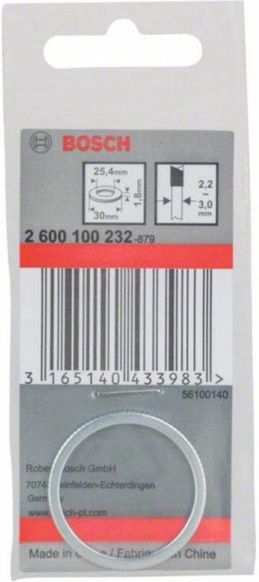 Bosch 2600100232 reduktionsring Ø 30 mm indvendig Ø 25,4 mm tykkelse 1,8 mm (2600100232)
