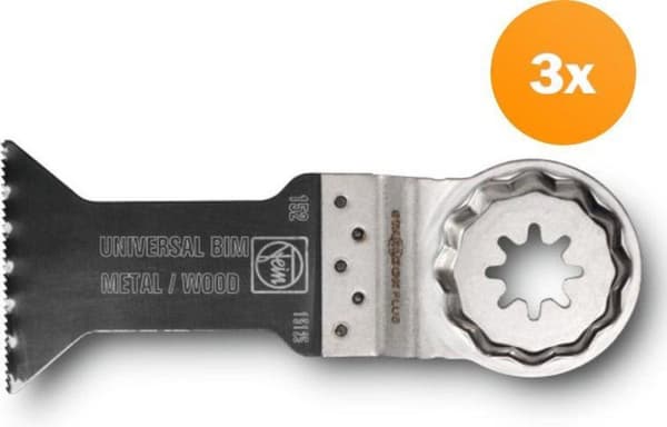 FEIN 63502152220 - savklinge - line - gipsplader - plast - profil - metalplade - træ - bimetal - 6 cm - 44 mm - 3 stk. (63502152220)