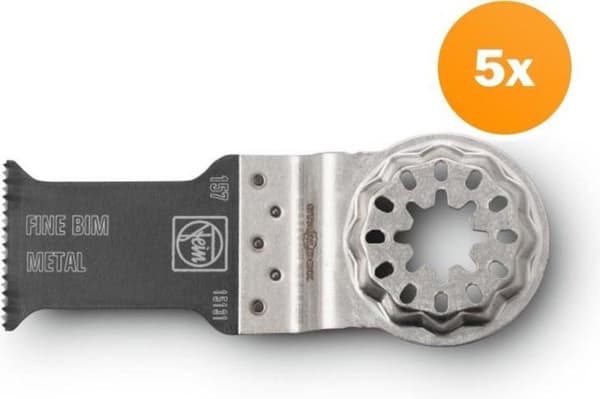 FEIN 63502157230 - savklinge - glasfiberforstærket plast - hård plast - line - plast - profil - metalplade - bimetal - 5 cm - 30 mm - 5 stk. (63502157