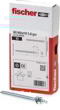 Miniatyrbild 1 av 11: Fischer reaktionsankare gängstång RG M8x110 gal.v. (förpackning med 10 st) (050256)
