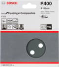 Miniatyrbillede 1 af 4: Bosch random orbital slibepapir med velcro, perforeret korn 400 (Ø) 125 mm Best for Stone 2608605121 5 stk (2608605121)
