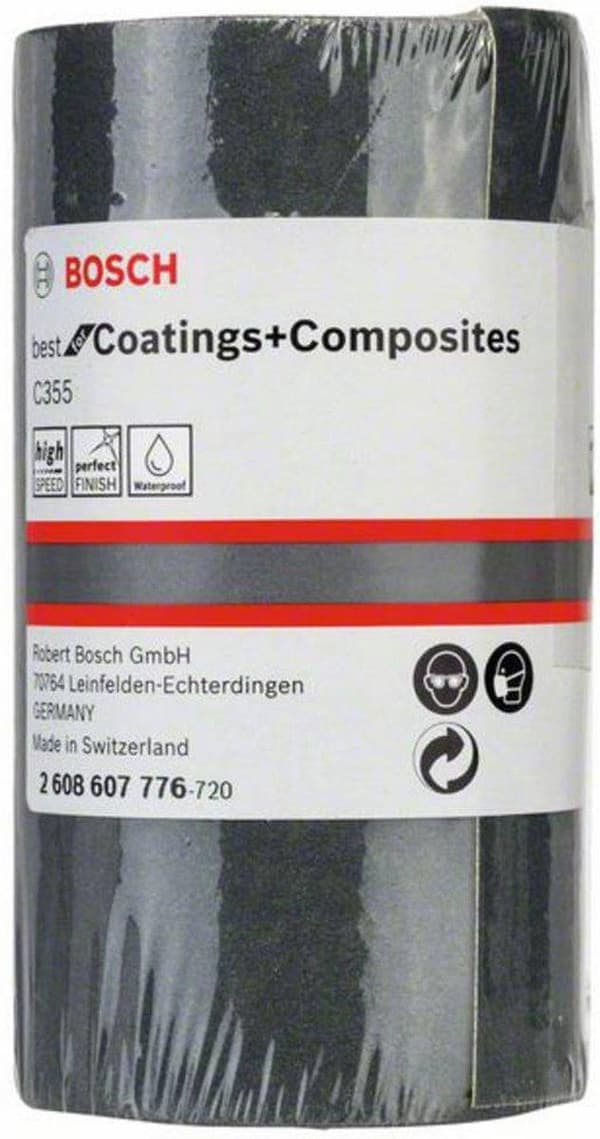 Bosch-hiomapaperirulla 400 karkeus (P x L) 5 m x 93 mm 2608607776 1 rulla (2608607776)