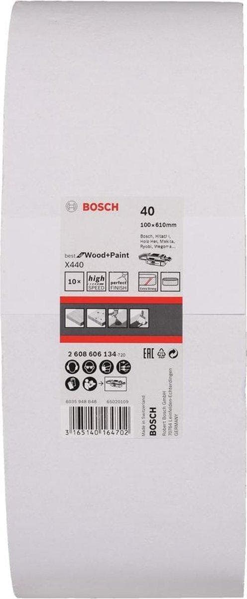 Bosch slipbandskorn 40 (L x B) 610 mm x 100 mm 2608606134 10 st. (2608606134)