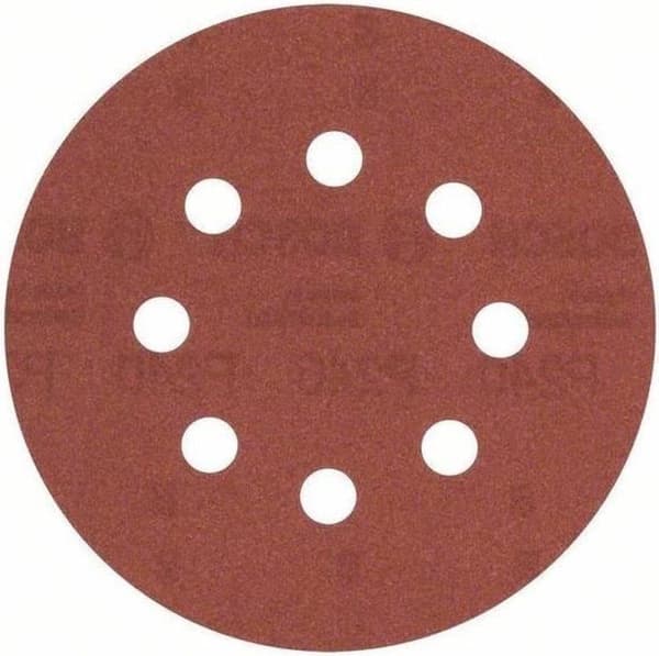 Bosch-epäkeskohiomapaperi tarranauhalla, rei'itetty rakeisuus 240 (Ø) 125 mm 2609256A27 5 kpl. (2609256A27)