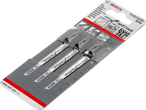Bosch stiksavklinge T 101 AOF, rent til hårdt træ, 3-pak 2608636225 savklinge (2608636225)