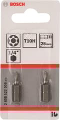 Miniatyrbillede 1 af 5: Bosch Torx bit TR 10 ekstra hård C 6.3 2 stk (2608522009)