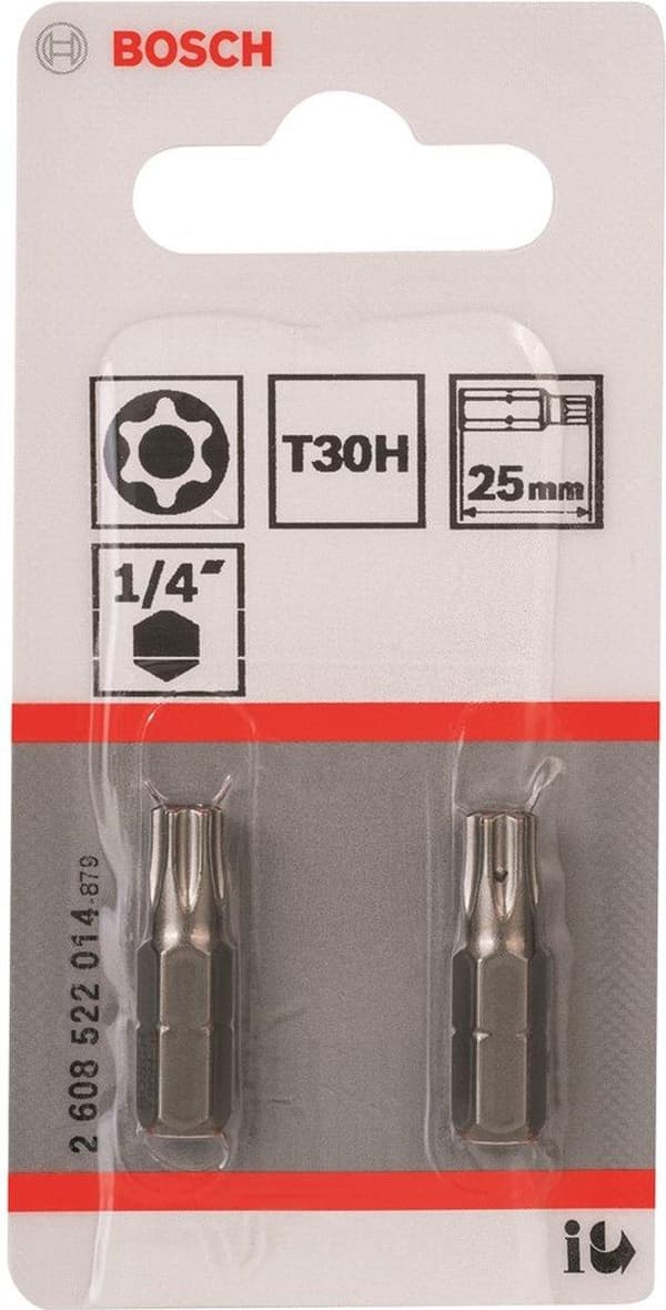 Bosch Torx bit TR 30 ekstra hård C 6.3 2 stk (2608522014)