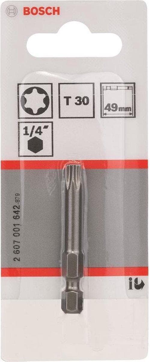 Bosch Torx bit T 30 ekstra hård E 6.3 1 stk (2607001642)