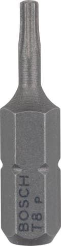 Miniatyrbillede 1 af 3: Bosch Torx bit T 8 ekstra hård C 6.3 3 stk (2607001601)
