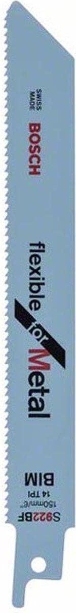 Bosch fleksibel til Metal S 922 BF - savklinge - til rør, metalplader, profiler - 100 stk - længde: 150 mm - bredde: 19 mm