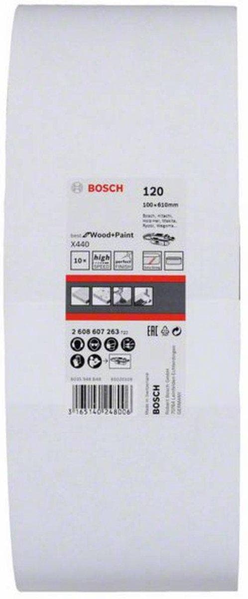 Bosch slipband 120 korn (L x B) 610 mm x 100 mm 2608607263 10 st. (2608607263)