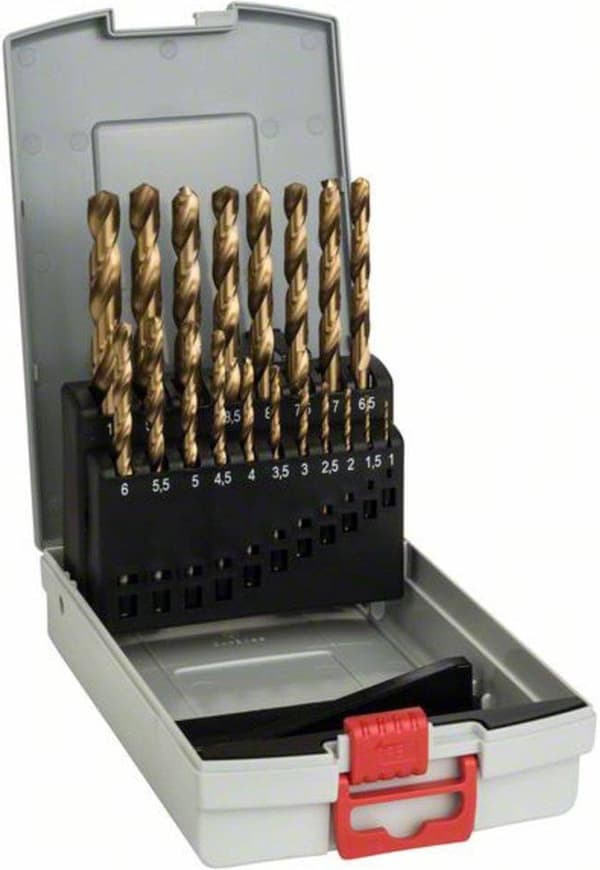 Bosch HSS-TiN, DIN 338 - porasarja - metallille - 19 osaa (2608587015)