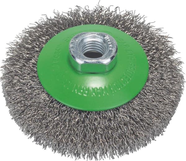 Bosch clean til Inox - Affaset børste - til aluminium, rustfrit stål, ikke-jernholdigt metal - 100 mm - M14 (2608622108)