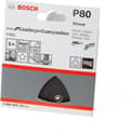 Miniatyrbillede 1 af 2: Bosch delta sandpapir med velcro, perforeret korn 80 bredde på tværs af hjørner 93 mm Best for Stone 2608605192 5 stk (2608605192)