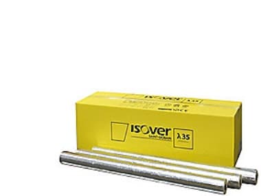 Alu-rørskål 35x30mm. 1.2mtr. - Isover TapeLock Alu2. max. 500°C