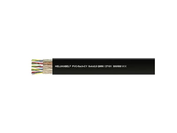 Helukabel Fladkabler 20 x 0.5 mm² Sort 27101-100 100 m