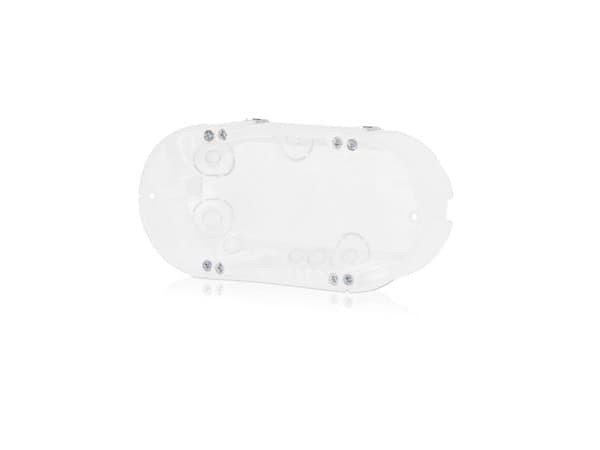 Frontlåda 2 moduler Ø68,47 mm djup, halogenfri, vit, E118HF