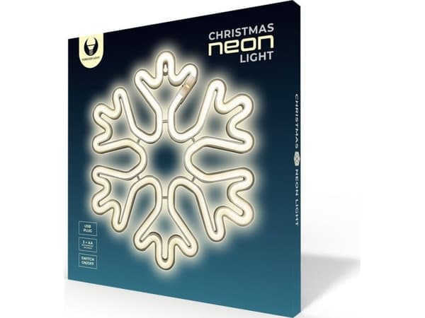 CPA TelForceone Neon LED CHRISTMAS SNOWMAN hvit FLNE20 Forever Light