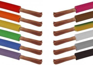 LGYDY kabel LGY installasjonskabel 0,5 mm2 300/500V sorte skiver 100m