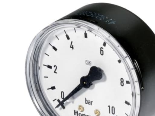 Resideo manometer t/D06F - manometer t/D06F. ø50mm-1/4''. 0-10 bar skala - eftermontage