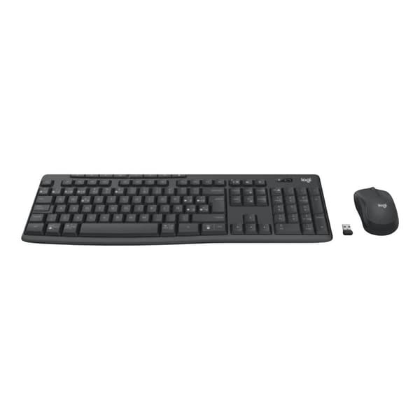 Logitech MK370 Combo for Business Tangentbord, mus-set Bluetooth Stänkvattenskyddad, Tysta knappar Tyska, QWERTZ Svart