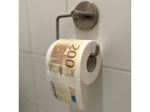 Mad Monkey Toalettpapir "200Euro" hvit