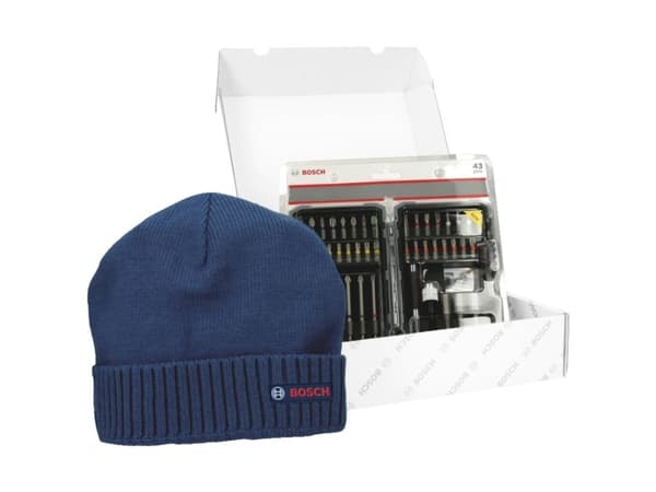 Bosch Accessories 0615997658 Bitsæt 43 dele Krydskærv Phillips, Krydskærv Pozidriv, Kærv, T-profil inkl. bitholder
