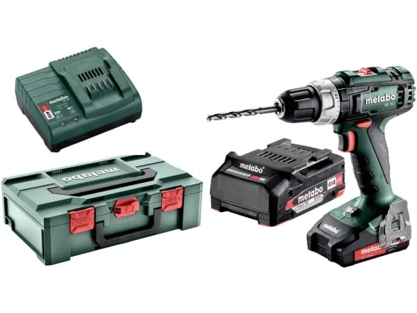 Metabo BS 18 L - Drill/driver - trådløs - 2 hastigheter - nøkkelfri borhylse 13 mm - 50 N·m - 2 batterier - 18 V