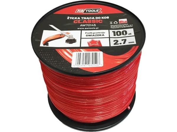 AWTools żyłka tnąca classic 3,0x100m kwadrat (AW70143)