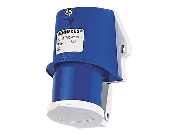 MENNEKES 847, 3P, 6 h, Blå, IP44, CE, VDE, 230 V Blå
