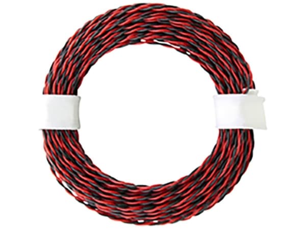 econ connect KZL2X004RTSW10 Ledning 2 x 0,04 mm² Röd/svart 10 m