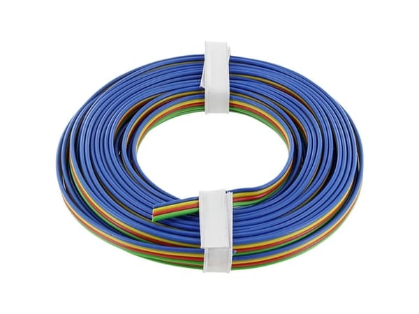 econ connect KL4X014FARB50 Wire 4 x 0,14 mm² Blå, Gul, Röd, Grön 50 m