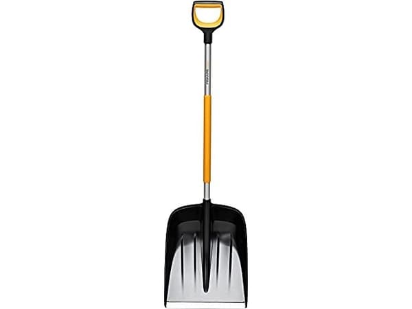 Fiskars 1057177, Snøskuffe, Metall, Sort, Oransje, Ergonomisk, 36,2 cm, 1,4 kg
