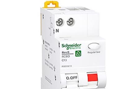 SCHNEIDER ELECTRIC Resi9 XP RCBO/yhdistelmäkatkaisija 1PN C-ominaisuus 13A 6kA 30mA luokka A 36mm 36mm