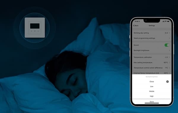 Älykäs termostaatti Avatto WT200-BH-3A-W Kattilalämmitys 3A WiFi TUYA TUYA